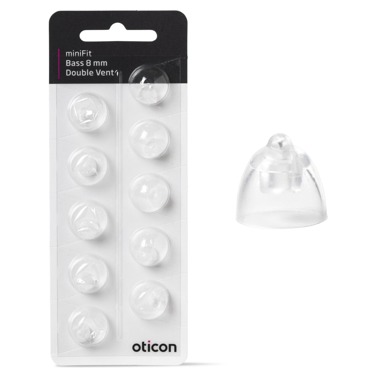 Oticon miniFit Bass-Dome (double vent) - Image 5